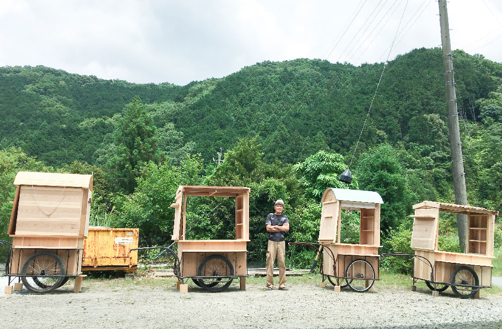 レトロ　　リヤカー　　引き取り限定　　奈良県 きのわ木工堂